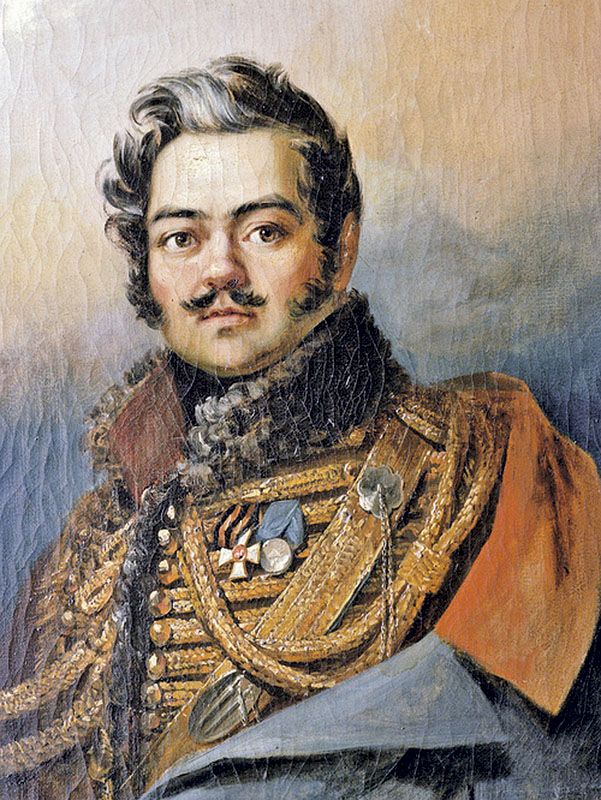 Д. Доу. «Портрет Дениса Васильевича Давыдова». 1828