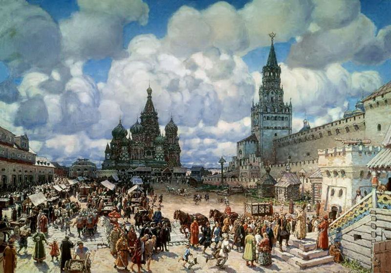 А. Васнецов. «Красная площадь во второй половине XVII века»