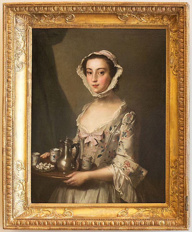 Филип Мерсье. Девушка с подносом. Ок. 1750 г.