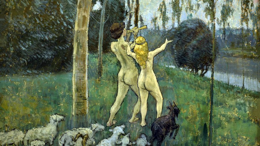 Виктор Борисов-Мусатов. «Дафнис и Хлоя». 1901