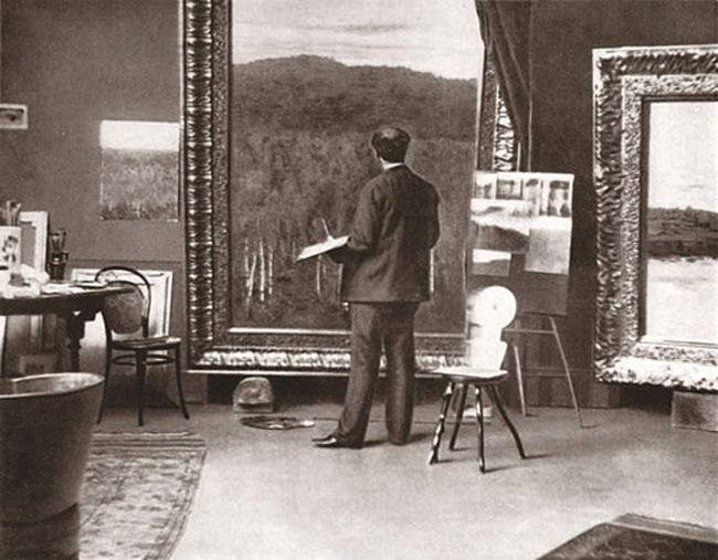 Левитан за работой, 1895