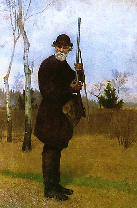 Николай Дмитриев-Оренбургский. «И.С. Тургенев на охоте». 1879