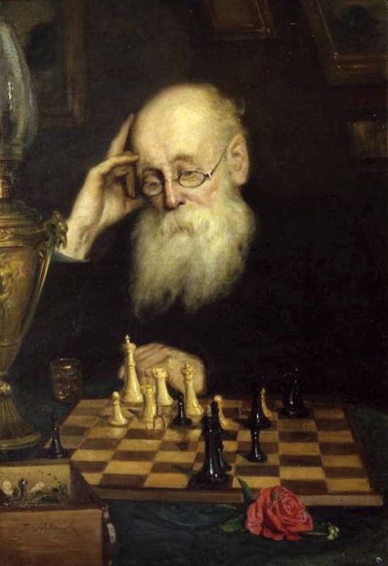 «Сам с собою, или игра в шахматы». 1907