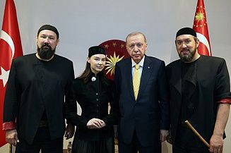 Эрдоган встретился с музыкантами башкирской группы Ay Yola