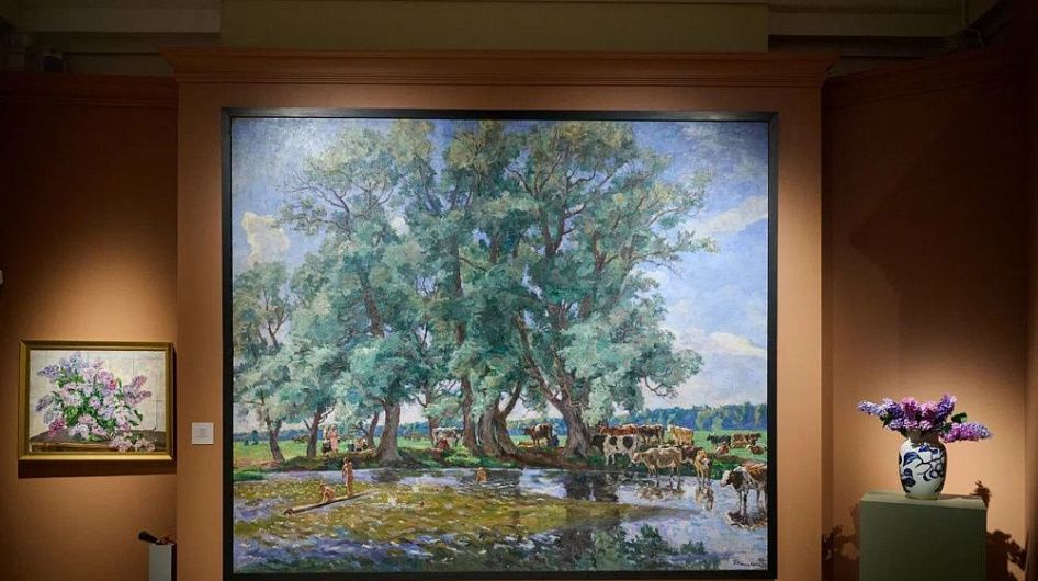 Ольга Любимова открыла юбилейную выставку Петра Кончаловского в Русском музее